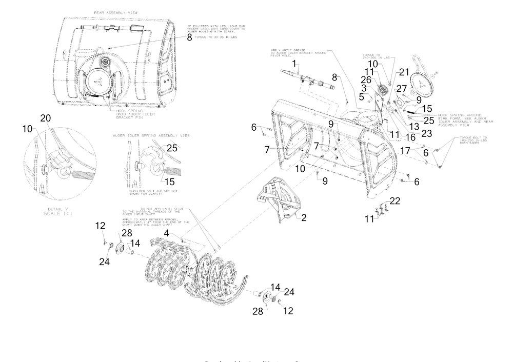 Impeller Diagram and Parts List for 2X30-INCHPRO (31AH8EVS710)(2019) Cub Cadet Snow Blower